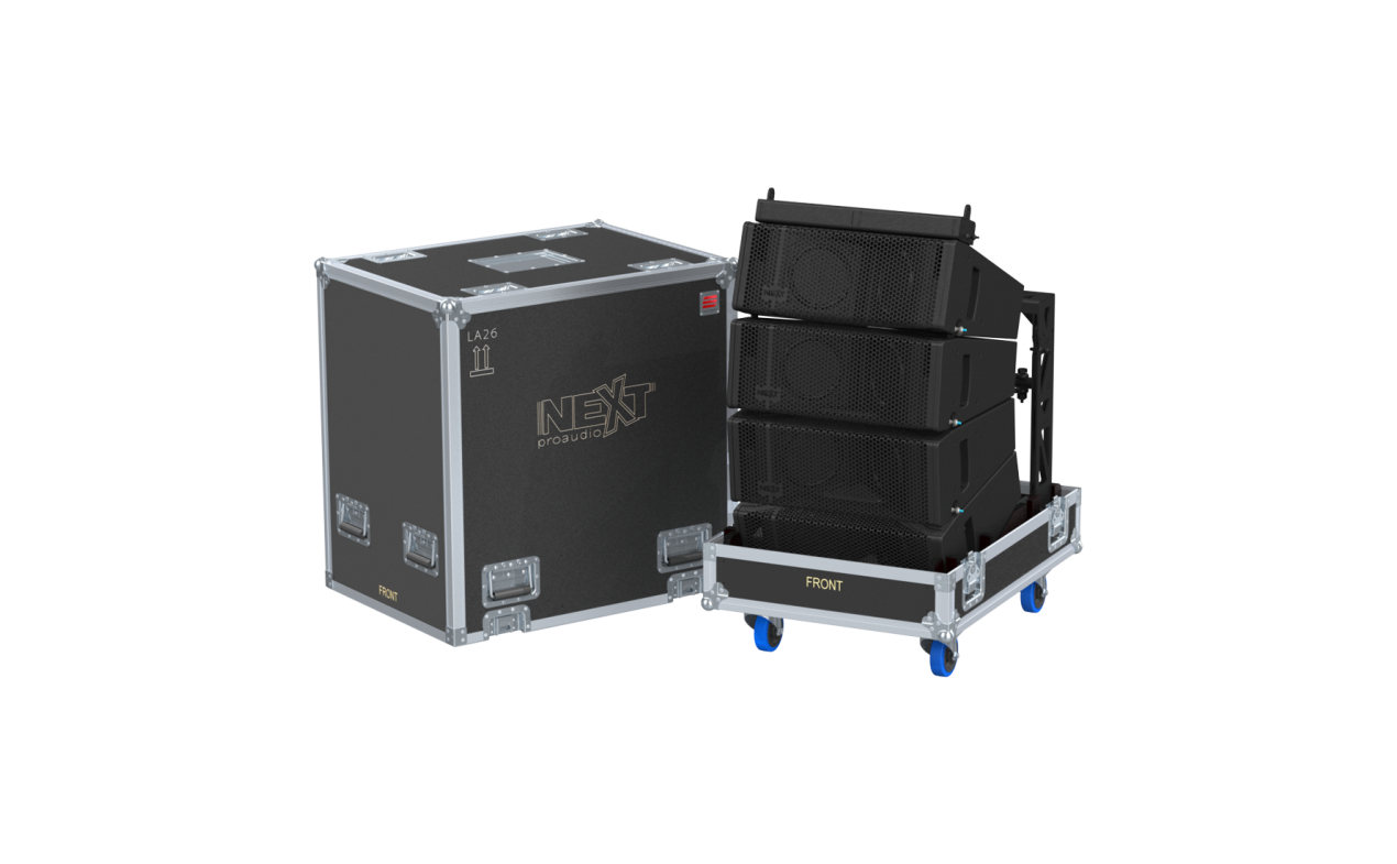 NEXT Flying case for 4x LA26 + Flying Frame