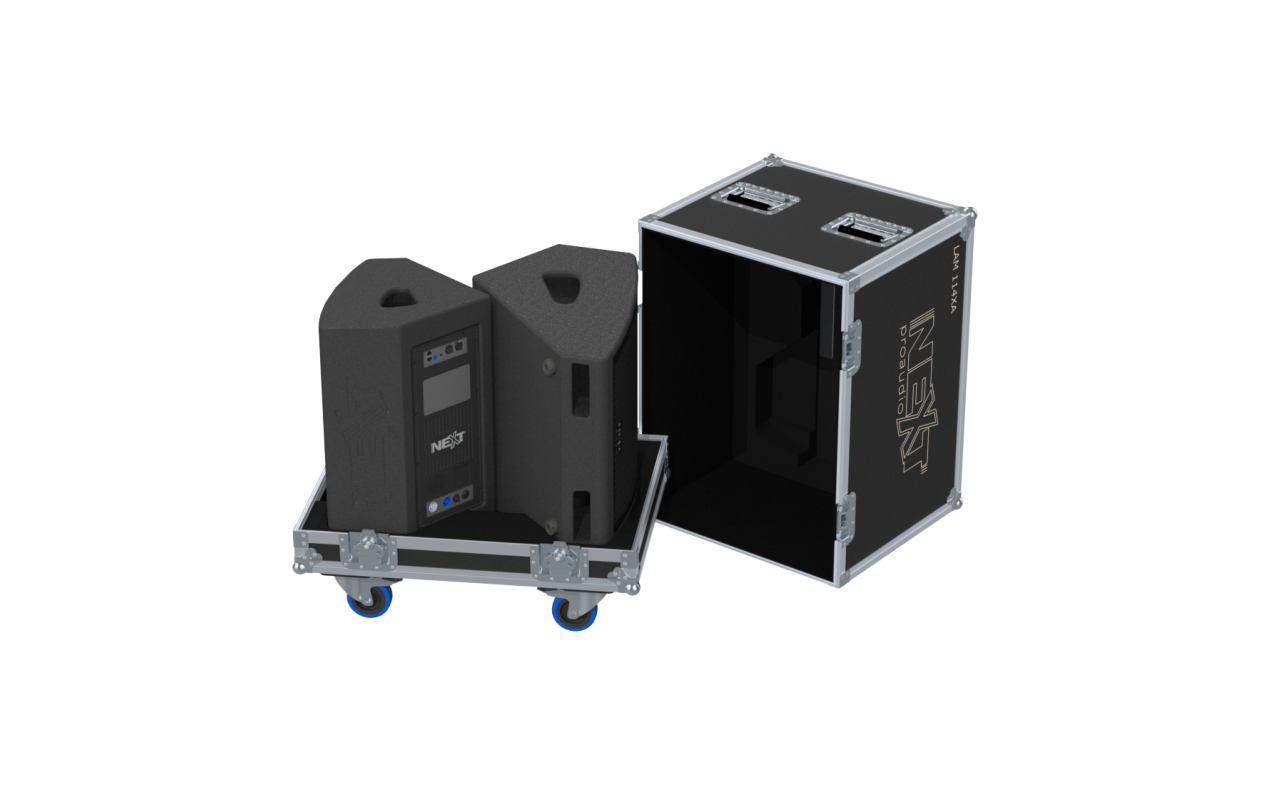 NEXT Flight case for 2x LAm114xA