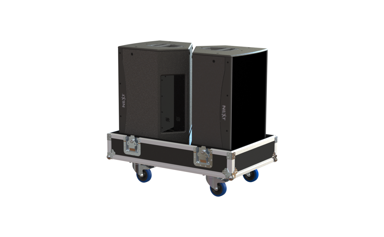 NEXT Flight case for 2x PFA15