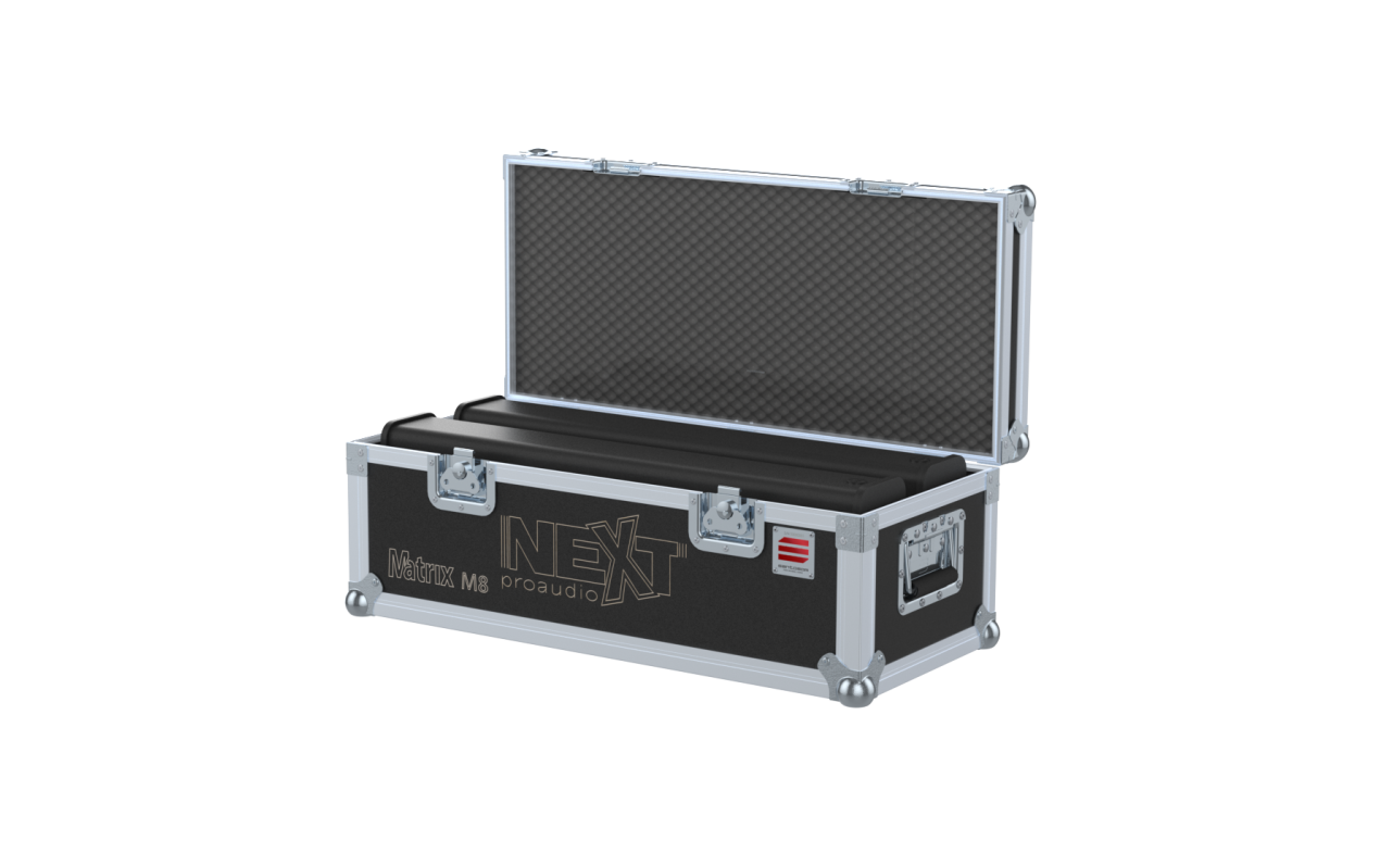 NEXT Flight case for 4x M8