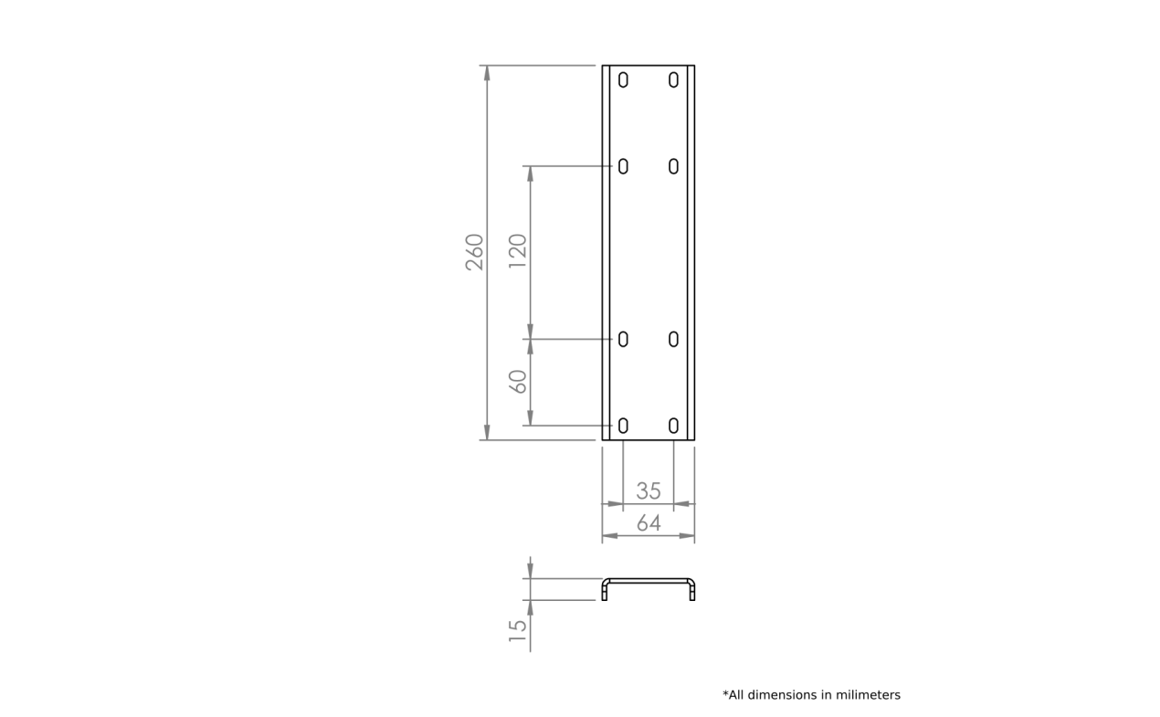 NEXT M8 Extension Link Plate