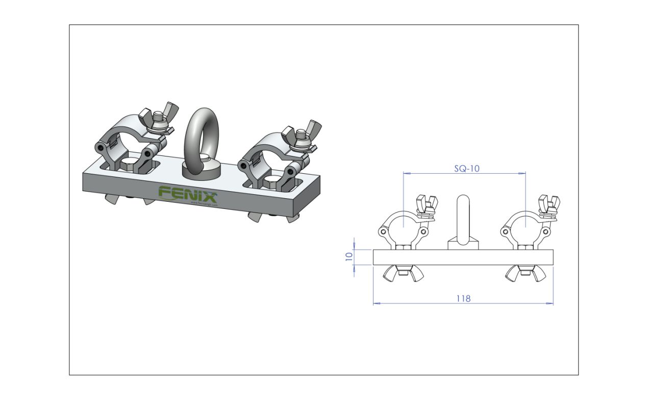Fenix Stage AC-621-20 – nosač za ovjes trussa Ø20 mm / 140 kg
