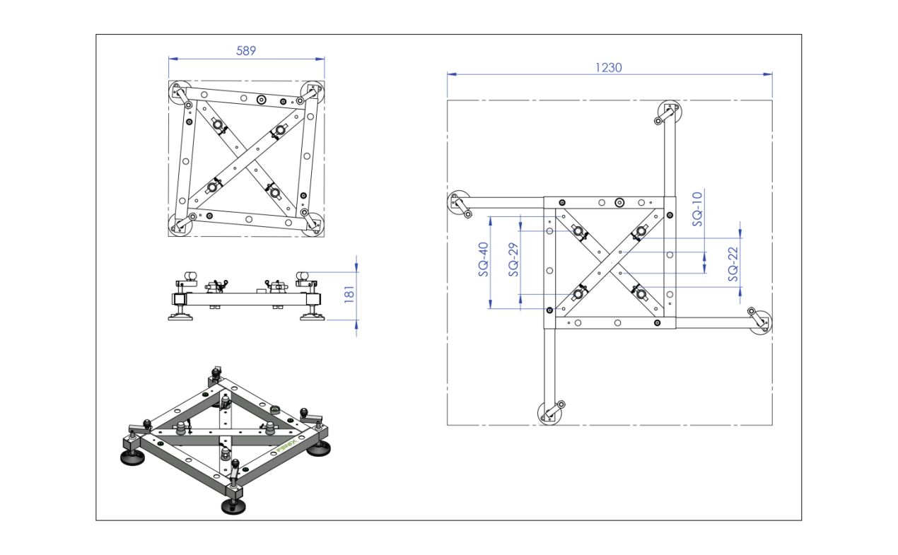 FENIX Ac-630 stabilizirajuća baza s rastezljivim nogama