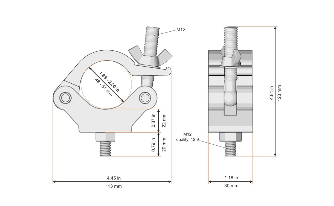 Fenix Stage AC-658 – Heavy-Duty Clamp 50 mm / 750 kg