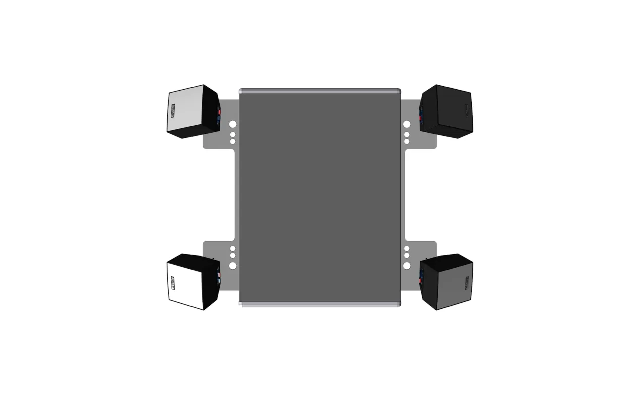 ECLER - ARQSB10SATB - komplet sa 2 metalna nosača