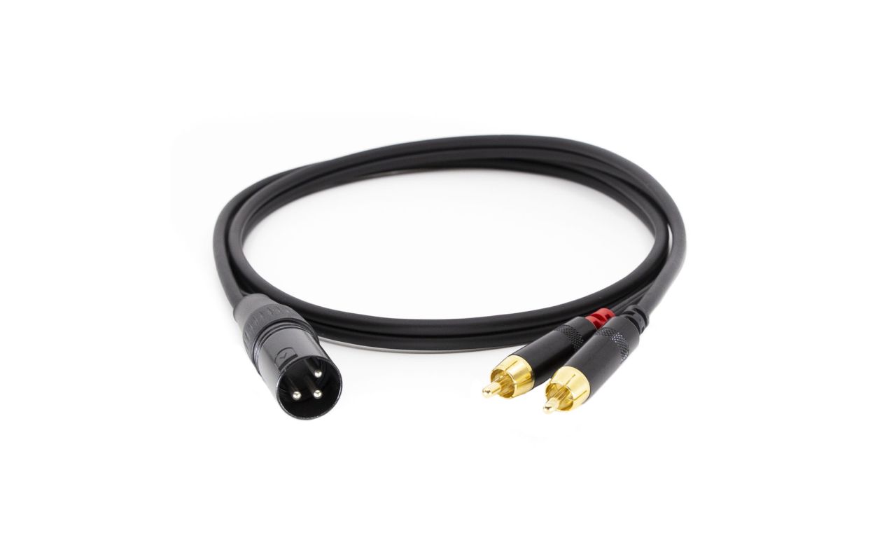 MA RCA391/1 audio kabel 2x MRCA + 1x MXLR