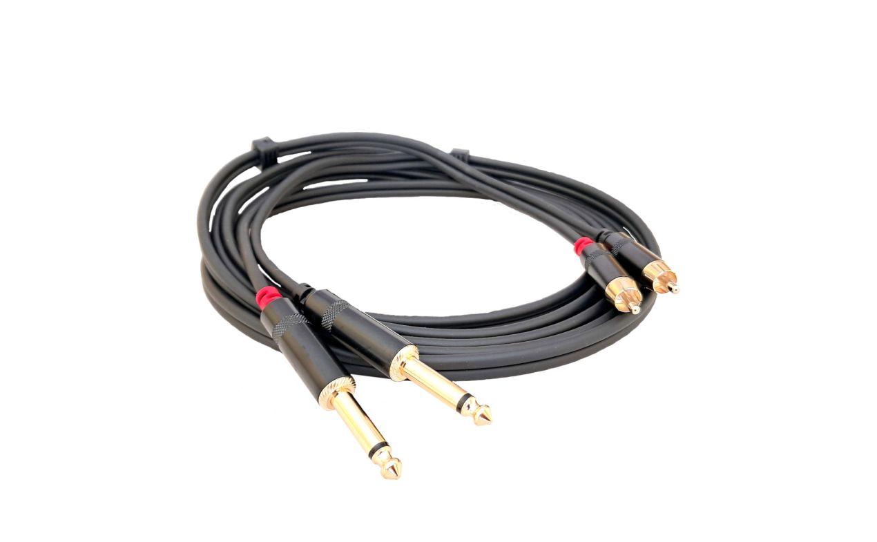 MA RCA630/3 audio kabel 2xRCA muški + 2 mono Jack 6.3mm /3m