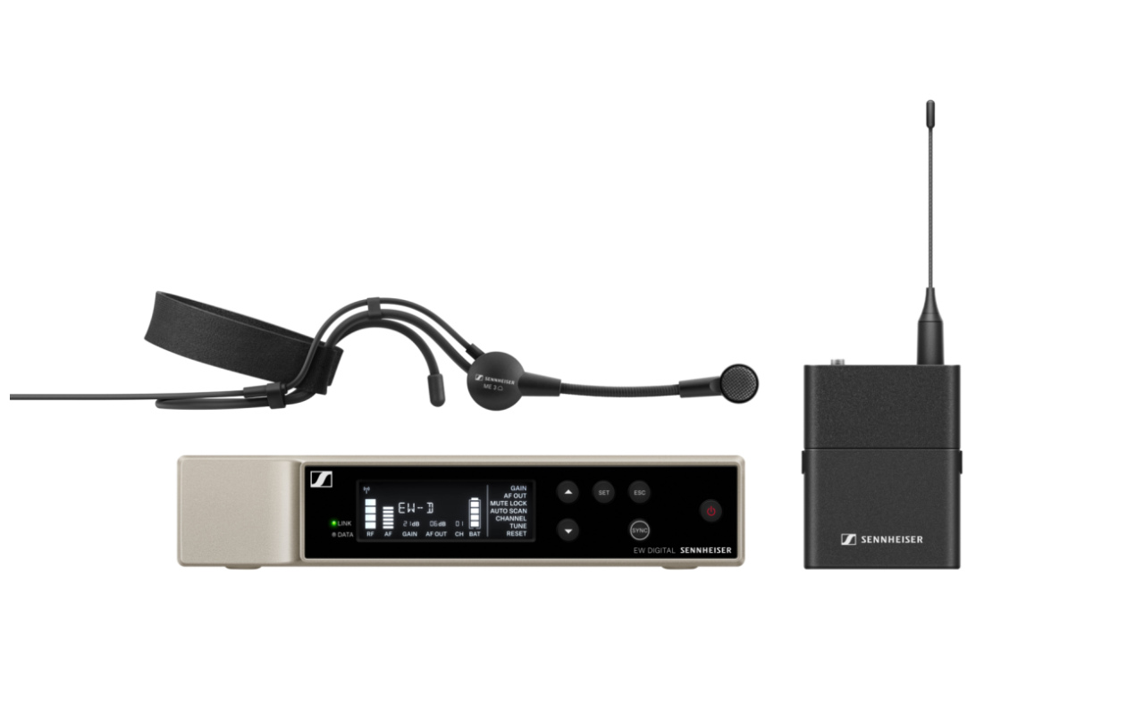 Sennheiser EW-D ME3 Set (Y1-3) – Digital bežični headset sustav za govor i prezentacije