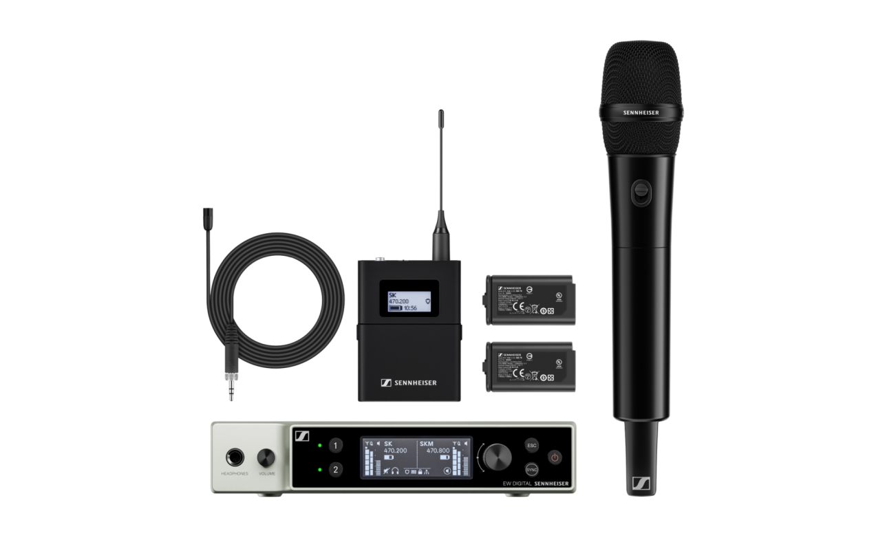 SENNHEISER EW-DX MKE 2-835-S SET (S1-10) – digitalni bežični combo sustav (lav + ručni mikrofon)